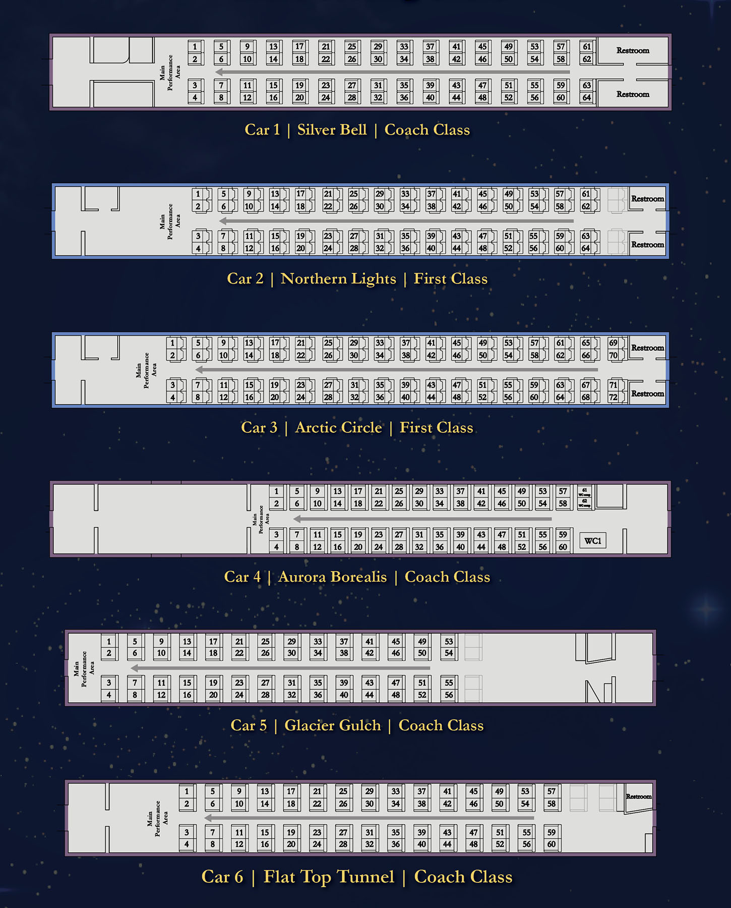 Polar Express French Seating Chart